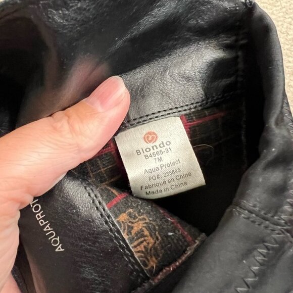 P324. Blondo Black Over the Knee Boots Sleek Design - Picture 6 of 16